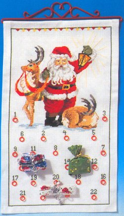 画像1: クリスマスカレンダー・トナカイとサンタ