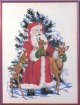 サンタクロースと森の動物　クリスマス