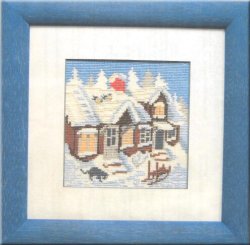 画像1: 冬の家並み
