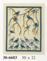 画像: 青い鳥　冬の小枝