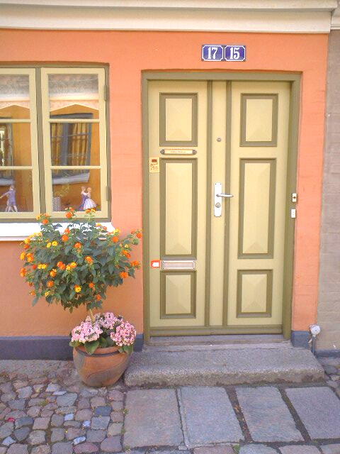 画像: デンマークのかわいい玄関