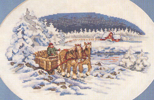 画像: クリスマス・オーナメント　北欧の冬　馬車