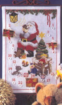 画像1: クリスマスカレンダー・サンタとおもちゃ