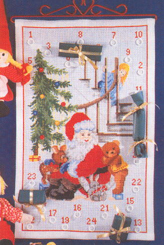 画像1: クリスマスカレンダー・サンタとおもちゃ