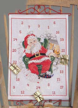 画像1: クリスマスカレンダー・暖炉