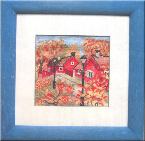 画像1: 秋の家並み