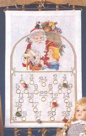 画像1: クリスマスカレンダー・サンタと少女