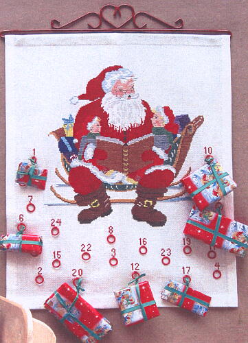 画像1: クリスマスカレンダー・サンタと子供