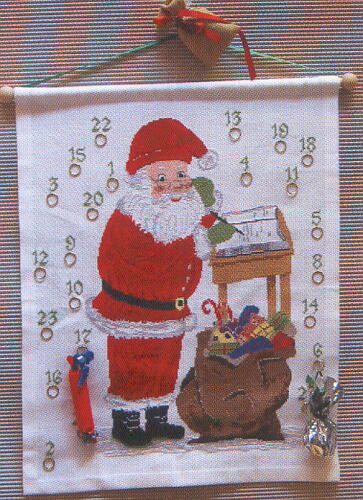 画像1: クリスマスカレンダー・手紙をかくサンタ