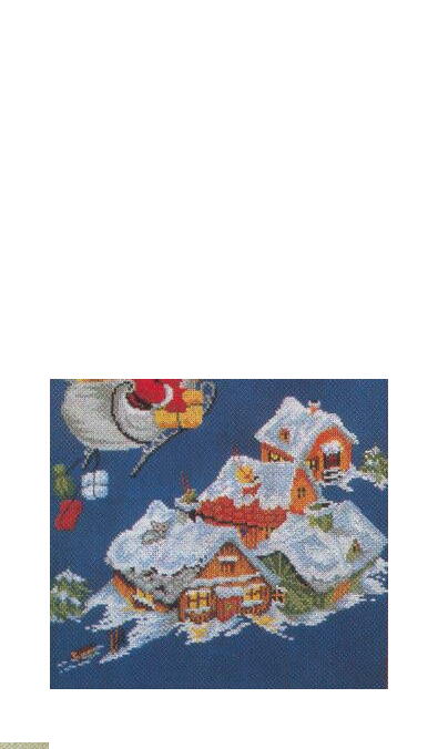 画像: クリスマスカレンダー・空飛ぶサンタ
